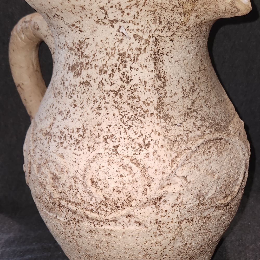 Cream Ceramic Artisanal Pitcher